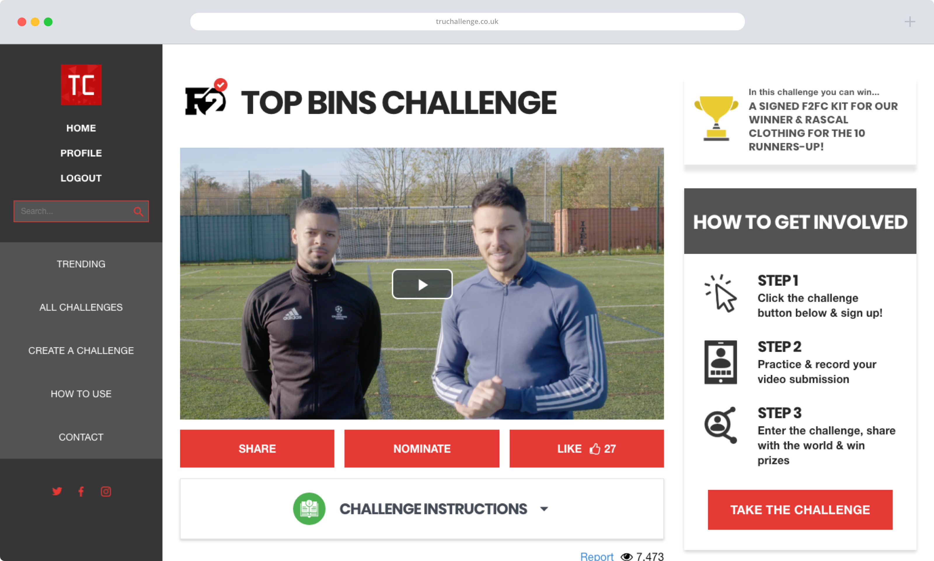 TruChallenge Browser Challenge