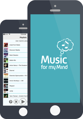 Music for my Mind app prototype